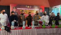 Polda Bangka Belitung Musnahkan Barang Bukti 2,8 Kg Sabu dan 1,3 Kg Ganja