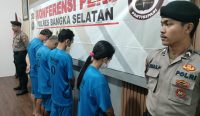 4 Residivis Narkoba Diringkus Polres Bangka Selatan