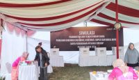 Libatkan 449 Warga, KPU Bangka Tengah Gelar Simulasi Tungsura