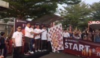 Semarak Jalan Sehat KPU Bateng di Sungaiselan, Ada Puluhan Doorprize dan Penyanyi Heri Gamma