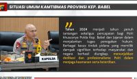 Kapolda Sebut 2024 Penuh Tantangan, Ini Kasus Paling Menonjol di Babel