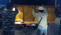 Lanal Babel Sampaikan Kronologi Penangkapan Truk Bermuatan Pasir Timah