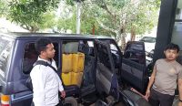 Polisi Amankan 800 Liter Pertalite di Desa Delas.