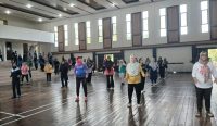 Jalin Sinergi dan Harmonisasi, PT Timah Gelar Senam Bersama Pemerintah Kecamatan dan Kelurahan di Mentok