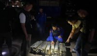Polisi Gagalkan Aksi Penyelundupan di Pangkalbalam, 48 Balok Timah Diamankan