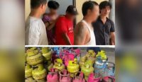 Polsek Bukit Intan Bongkar Praktik Pengoplosan Gas Bersubsidi, 93 Tabung Gas Diamankan