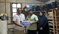 PT Timah kembali menyalurkan bantuan bagi pelaku usaha di Kabupaten Belitung.