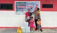 Usai Patroli Pasar Ramadan, Kapolres Bateng Serahkan Bansos ke Panti Asuhan Milenium