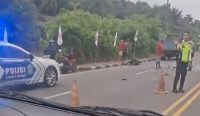 Brak! Motor Vs Truk di Jalan Raya Pangkalpinang-Koba, Ibu dan Anak 5 Tahun Tewas