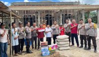 Jumat Berkah, Polsek Simpang Rimba Bantu Pembangunan Masjid Babussalam