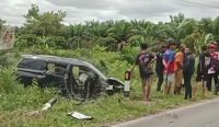 Brak! Avanza Vs Cayla di Jalan Desa Pergam, 2 Orang Dilarikan ke Rumah Sakit