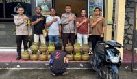 Polsek Koba Bekuk Pencuri Spesialis Gas Melon, 15 Tabung Diamankan