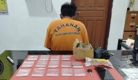 Pengedar Narkoba di Mentok Diciduk Tim Hantu, 72,47 Gram Sabu Disita