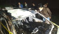 Geger! Xenia Terbakar di Jalan Samping Hotel Soll Marina, Polisi Temukan Tulang Belulang Diduga Manusia