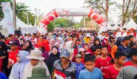 Semarak Pekan Sehat HUT ke-49 PT Timah di Belitung Timur, Ribuan Warga Ramaikan Jalan Sehat Untuk Merah Putih
