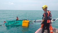 Tabrak Karang, Perahu Nelayan Pangkalpinang Tenggelam di Perairan Karang Merah