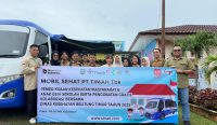 PT Timah Hadirkan Pelayanan Mobil Sehat di SMP Negeri 1 Simpang Pesak
