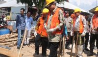 Dirjen KemenPKP Hadiri Peletakan Batu Pertama Pembangunan Rumah Swadaya di Kurau Barat
