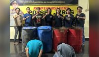 Dalam Hitungan Jam, Pencuri Ratusan Drum Senilai Rp40 Juta di Parittiga Diringkus