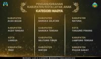 Selamat! Bangka Selatan Pertahankan Predikat Kabupaten Layak Anak Kategori Madya