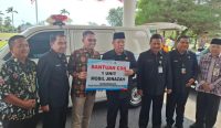 Wujud Peduli, Bank Sumsel Babel Serahkan Mobil Jenazah untuk Layani Masyarakat Bangka Belitung