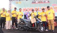Ristin Tak Menyangka Dapat Sepeda Motor di Momen Jalan Sehat HUT Kota Koba