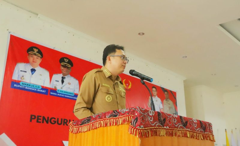 Pengurus KONI Bangka Barat Resmi Dilantik, Markus Minta Jaga Amanah Publik
