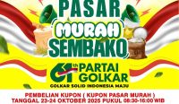DPD Golkar Babar Siapkan Ribuan Paket Sembako Meriahkan HUT ke-61 Partai