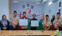 Bawaslu Bangka Tengah dan Pramuka Teken PKS Perkuat Pengawasan Partisipatif Pemilu