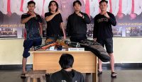 Satroni Gudang Susanto, Ayung Dicokok Polsek Jebus