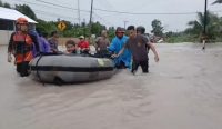 Ratusan Rumah Terendam akibat Banjir di Kecamatan Lubuk Besar