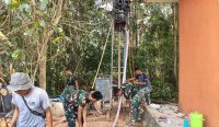 Bangun Sumur Bor Titik ke-2, TMMD Kodim Basel Pastikan Pasokan Air Bersih Merata di Pulau Lepar