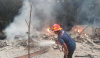 Rumah Warga di Lubuk Simpang Ludes Terbakar, Kerugian Ditaksir Rp70 Juta