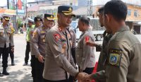 Kapolres Bangka Barat Pastikan Jalur Aman, Beri Semangat Personel di Lapangan