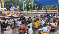 Ratusan Umat Hindu di Bangka Selatan Laksanakan Ibadah Ritual Taur Agung
