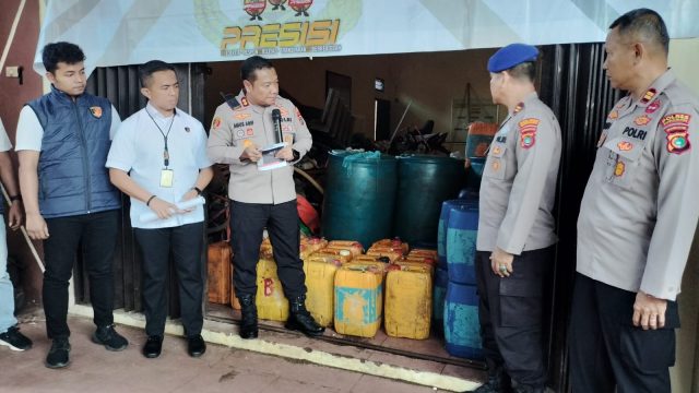 Kejar-Kejaran di Perairan Sadai, Polres Basel Amankan 6 Ton Solar Ilegal di Dermaga Penutuk