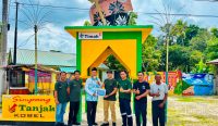 PT Timah Dukung Pembangunan Gerbang Tanjak, Perkuat Identitas Budaya Melayu di Desa Sawang Laut