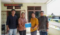 Dukung Kamtibmas, PT Timah Serahkan Bantuan Pos Kamling di Bangka Tengah