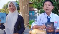 Inji Fiola pelajar SMAN 1 Toboali dan Natan Levian Saqori pelajar SMPN 1 Payung tampil sebagai juara pertama