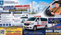 Pemprov Babel Fasilitasi Ambulans Gratis 24 Jam di Jakarta dan Palembang