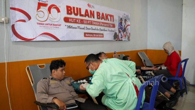 Aksi Kemanusiaan Warga Belinyu: 138 Kantong Darah Terkumpul di HUT ke-50 PT Timah