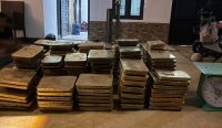 Tri Cakti dan Satgas Gabungan Gerebek Sebuah Rumah di Jerambah Gantung, 4 Ton Timah Balok Disita