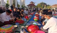 Lestarikan Tradisi, Pemkab Basel Gelar Nganggung 1 Muharam di Simpang 5 Toboali. (Foto istimewa)