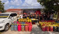 Tipidter Polres Bangka Gerebek Rumah Pengoplosan Gas Subsidi di Pemali, Ratusan Tabung Disita