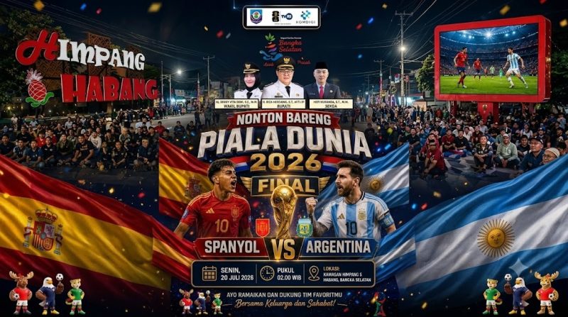 Banjir Doorprize! Pemkab Bangka Selatan Ajak Warga Nobar Final Piala Dunia 2026 Bareng Aluna Musik
