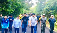 Lewat Jalan Sehat di Menumbing, Karutan Muntok Komitmen Sinkronkan Pelayanan Bersama Forkopimda