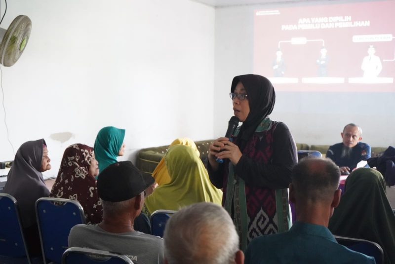KPU Bangka Barat Gelar Sosialisasi Pemilu untuk Pemilih Lansia di Desa Tanjung Niur