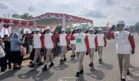 PT Timah Sukses Pertahankan sebagai Regu Terbaik pada Gerak Jalan HUT ke-81 RI di Bangka Barat