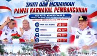 Semarakkan HUT ke-81 RI, Ini Jadwal dan Ruten Pawai dan Karnaval Pemprov Bangka Belitung 