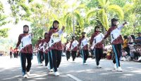 467 Regu Unjuk Kebolehan di Gerak Jalan HUT ke-81 RI Belitung Timur